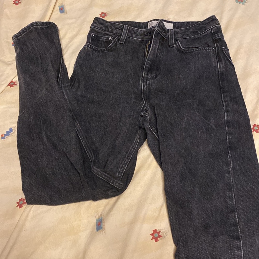 Topshop Black Mom Jeans